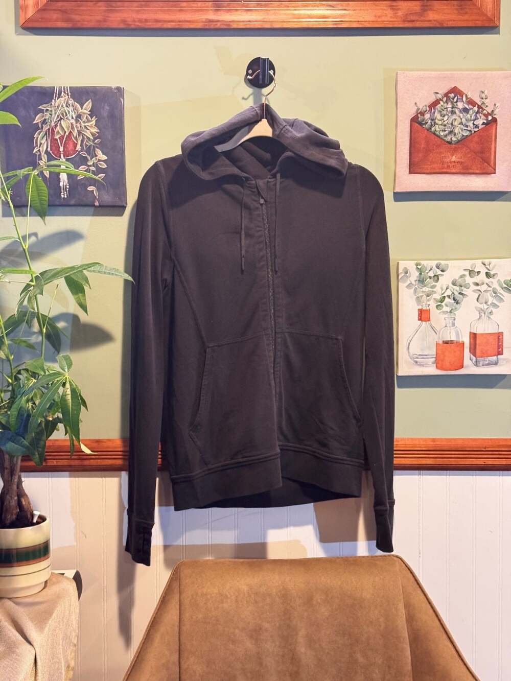 Lululemon Women's Black Full-Zip Hoodie Sweatshirt
